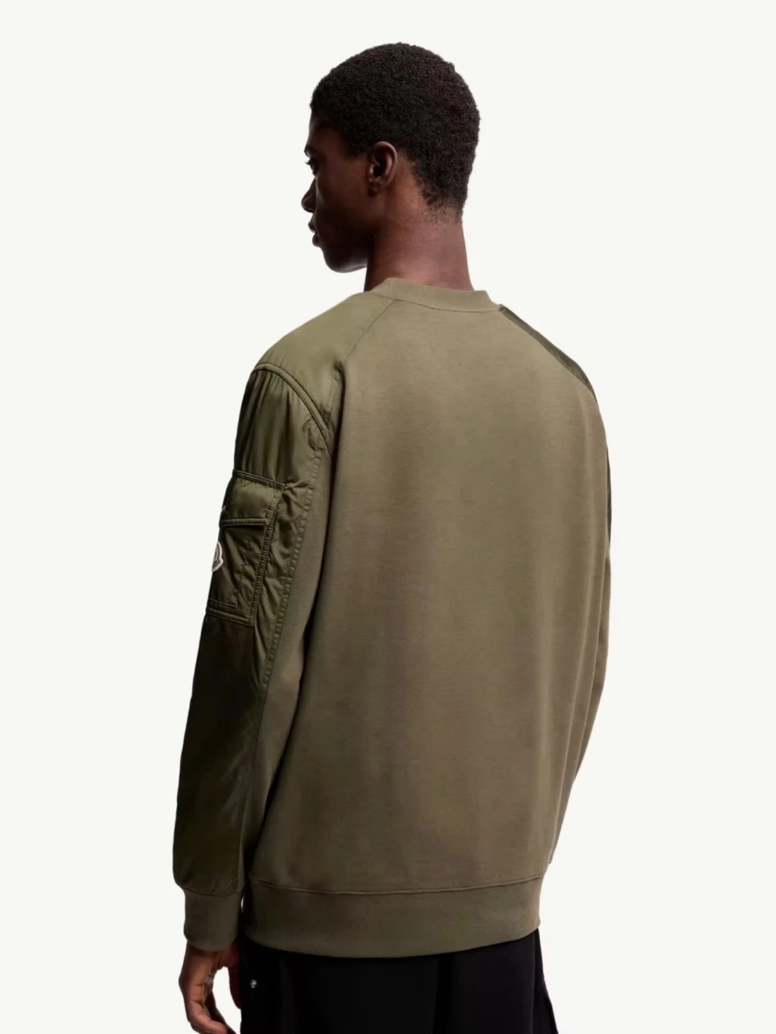 Olivgrön sweatshirt från Moncler - 3