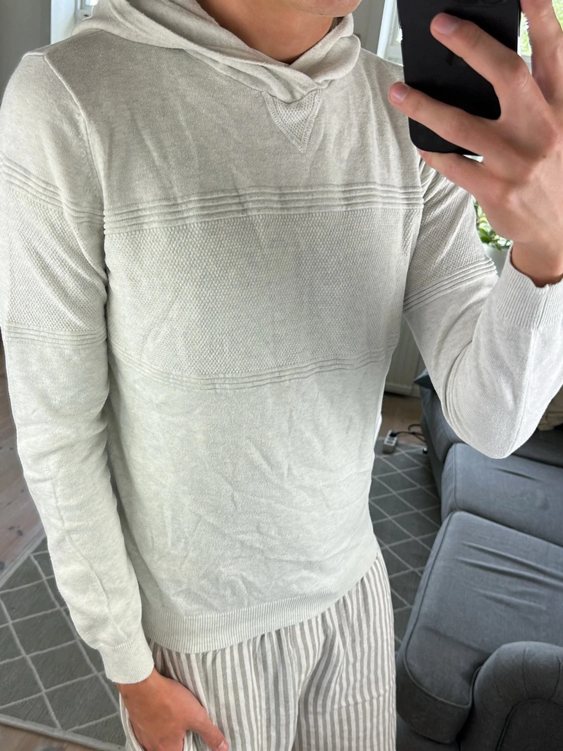 Hoodie Grå Unik  - 2
