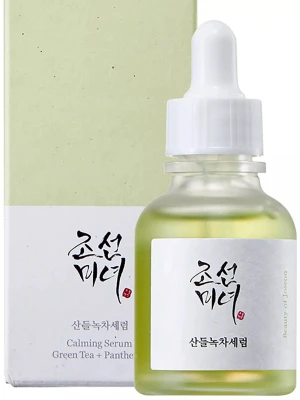 Beauty of Joseon Calming Serum - Den här varan kommer att auktioneras ut i vår Plick Live den 14/7 kl 19.00 med startbud på 10kr.  Ett serum från Beauty of Joseon med lugnande serum, innehållande grönt te och panthenol. 30ml. Perfekt för dig som vill ha extra återfuktning och lugnande effekt i din hudvårdsrutin.