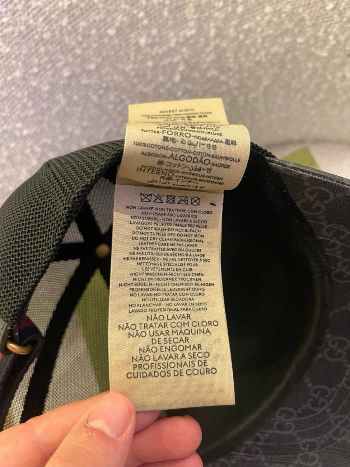 Gucci Keps Herr S ÄKTA - 3