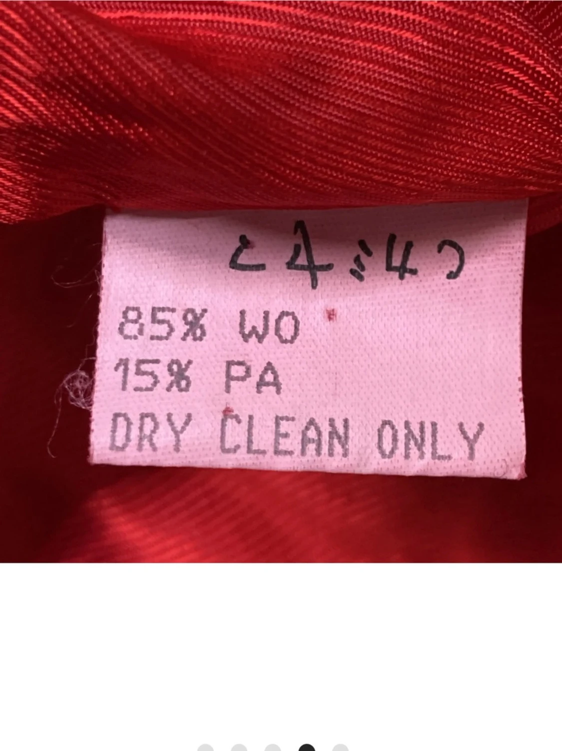 Röd kavaj med svarta slag - 3