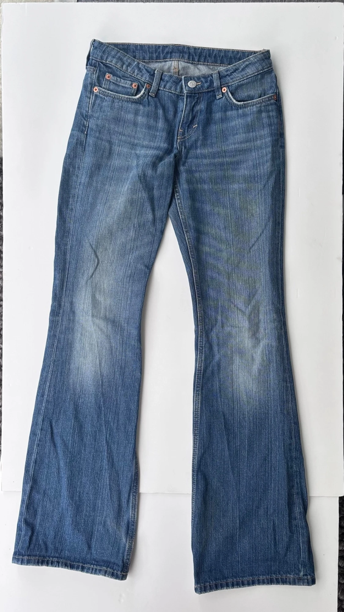 Weekday Nova Low Slim Bootcut Jeans