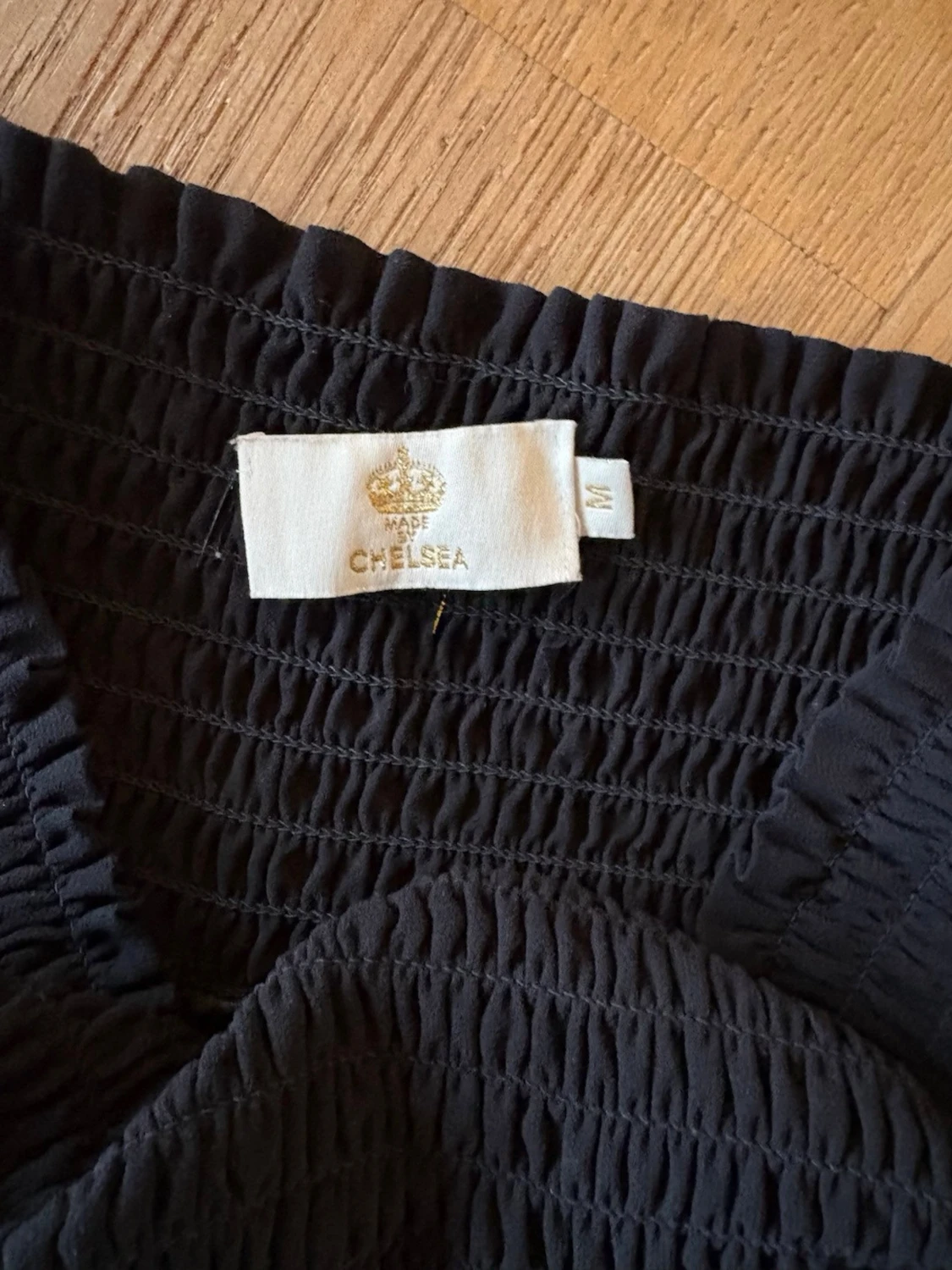 Svart volangkjol med smock - 2