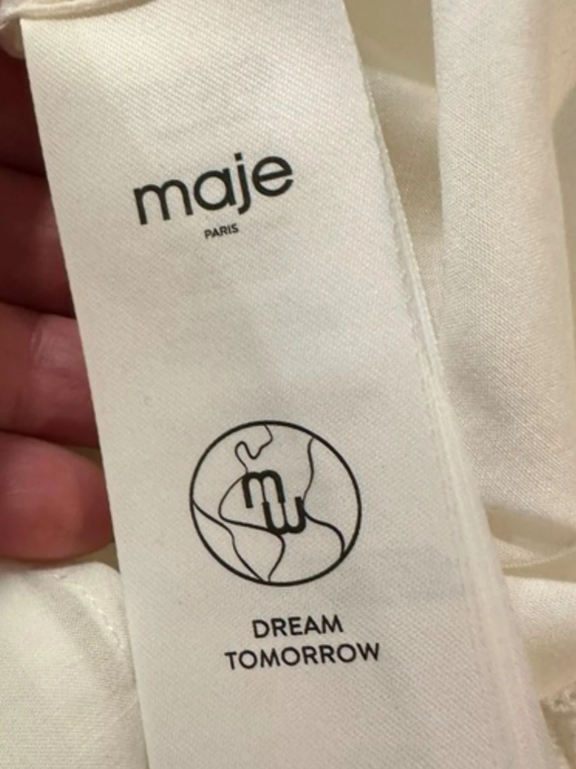 Maje Vit student / midsommar/ fest spetsklänning med volangärm - 5