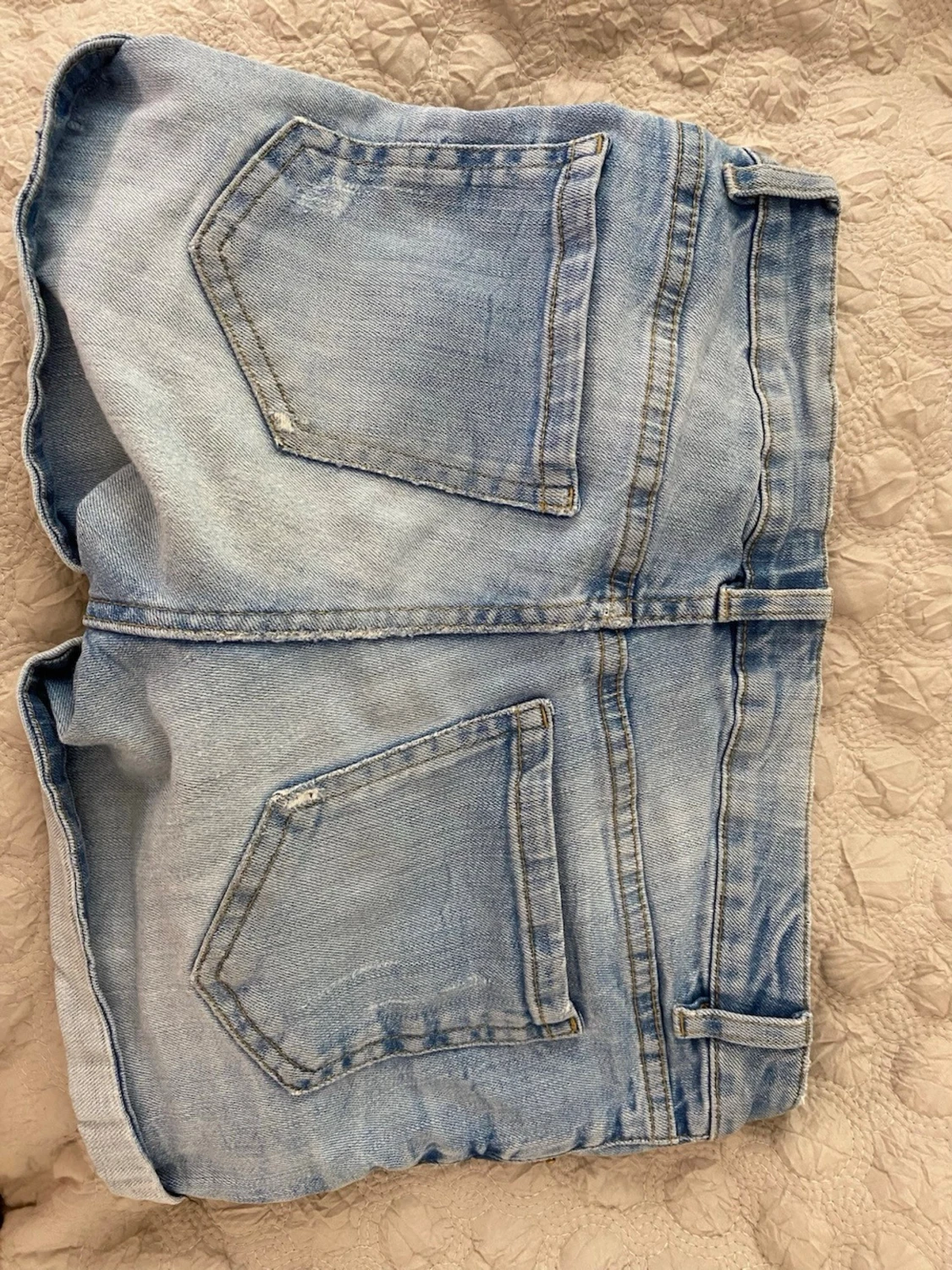Ljusblå jeans shorts - 2