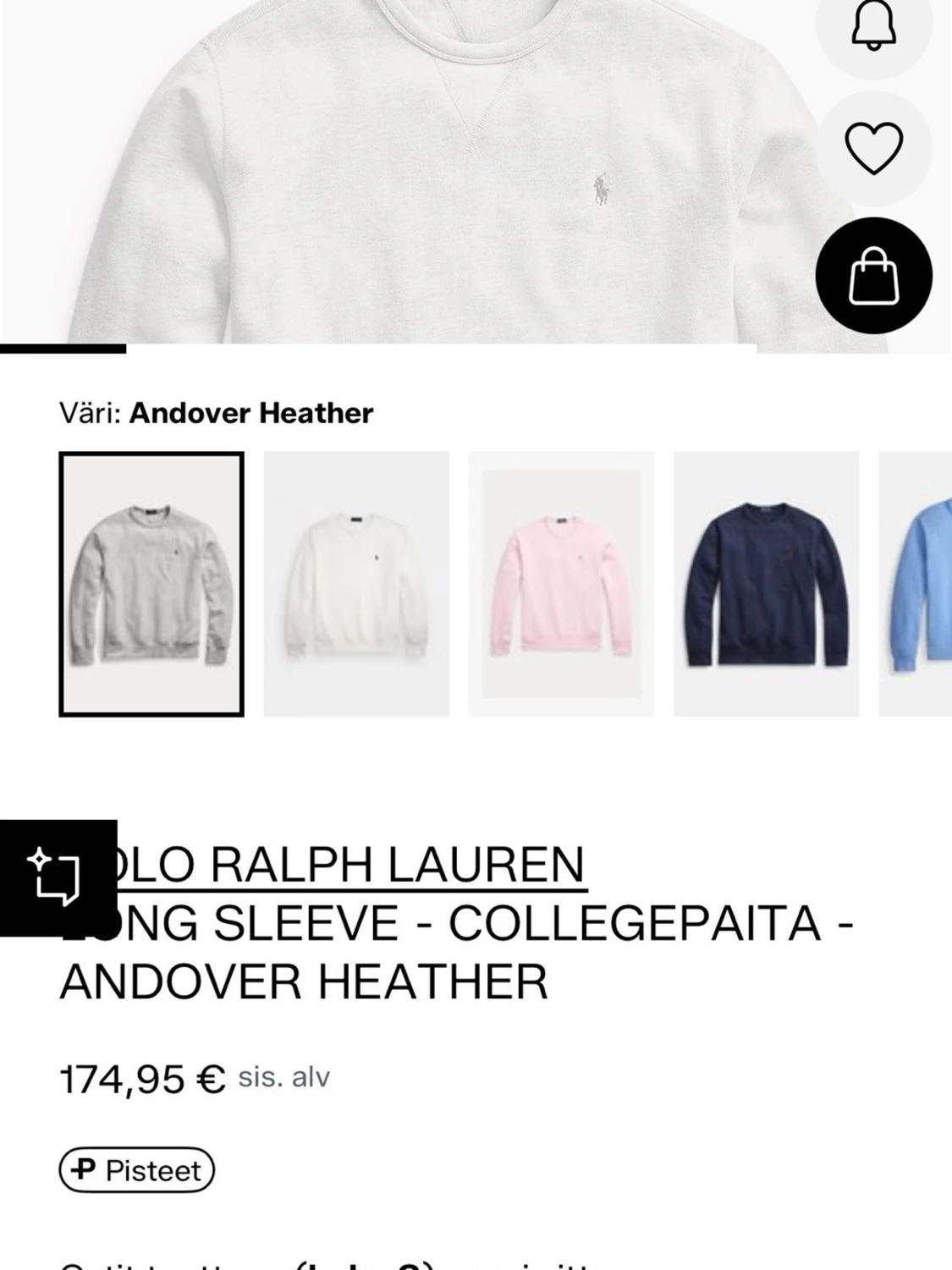 Grå sweatshirt från Polo Ralph Lauren