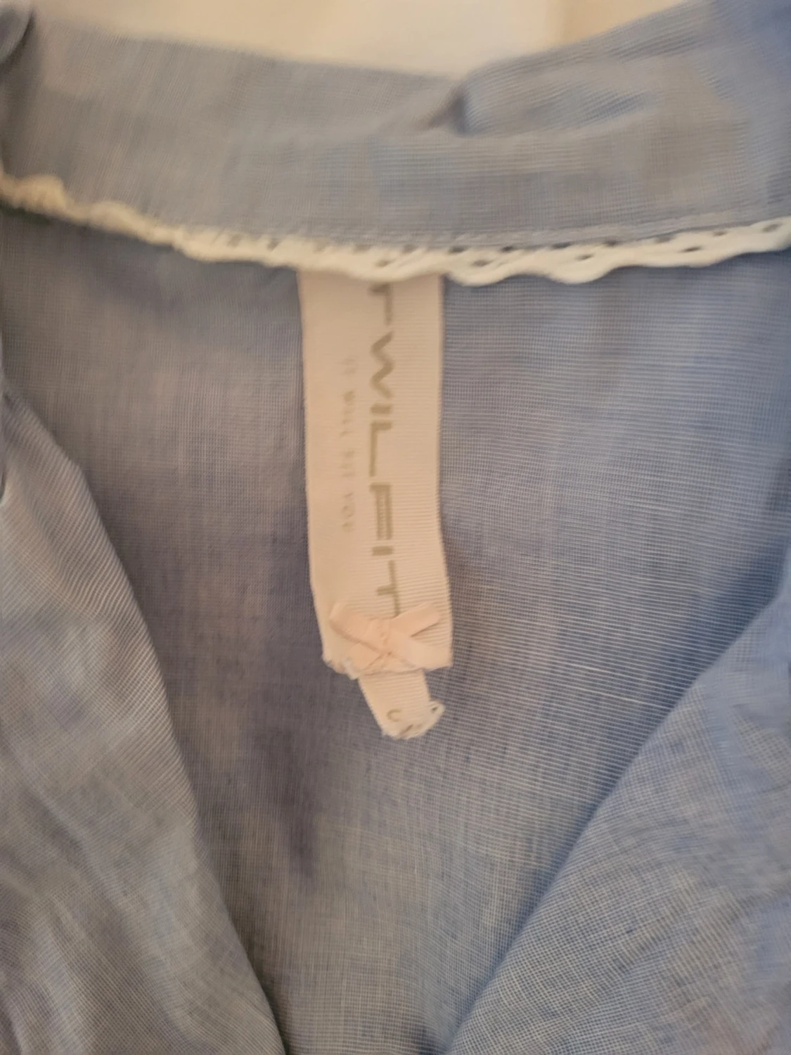 Blå långärmad pyjamaströja - 5