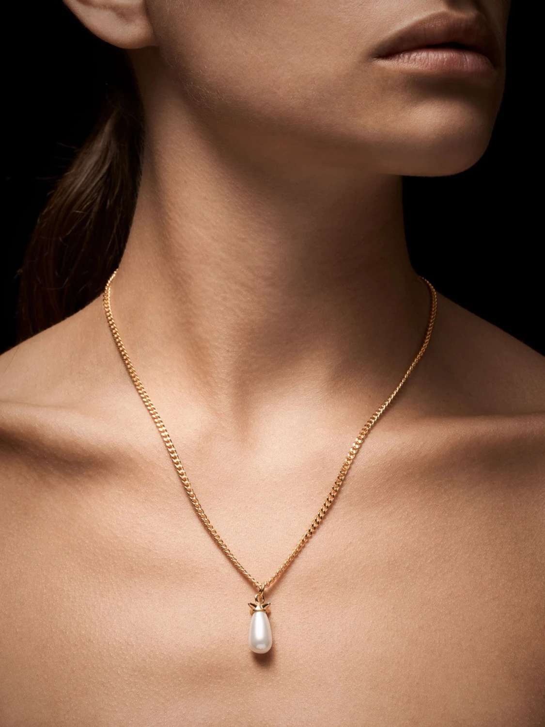 Maria Nilsdotter PEARL TEAR NECKLACE - 1