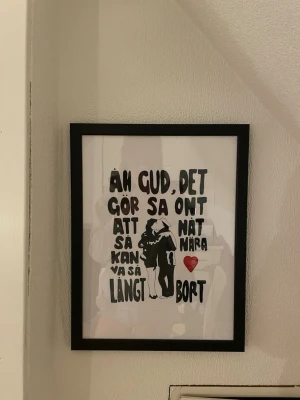 Håkan Hellström tavla  - 30x40 storlek. Ritad av mig. Ramen ingår 