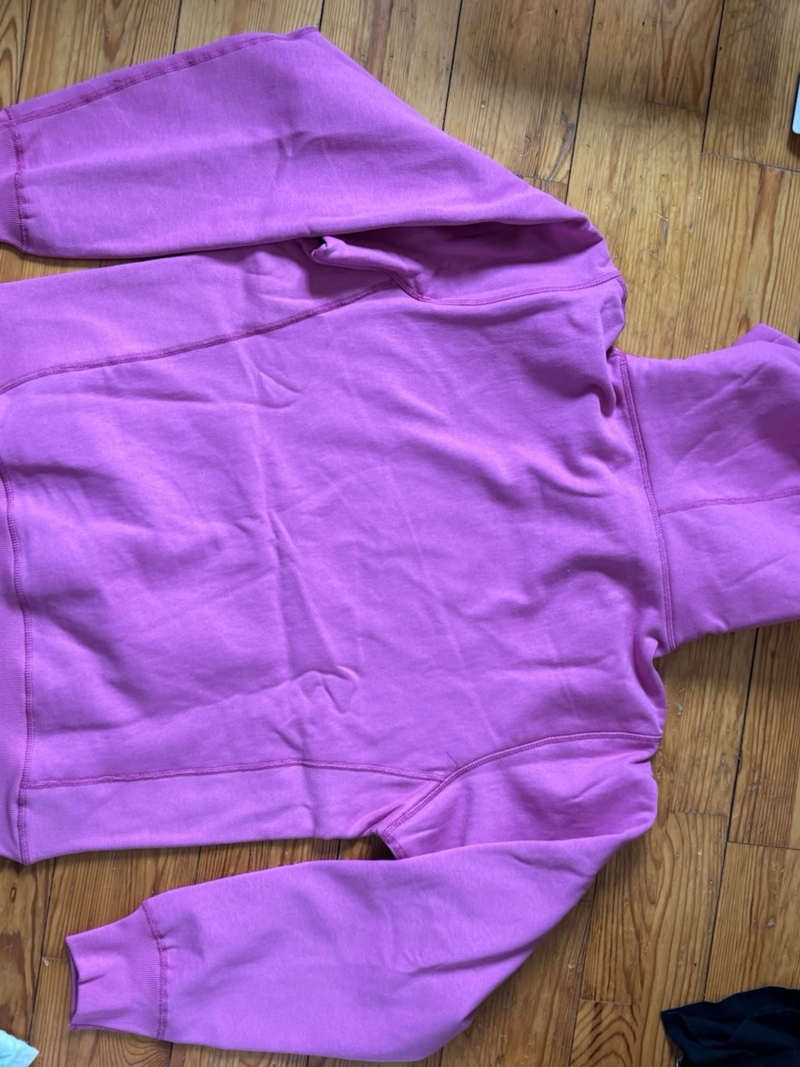 rosa Supreme hoodie med huva - 1