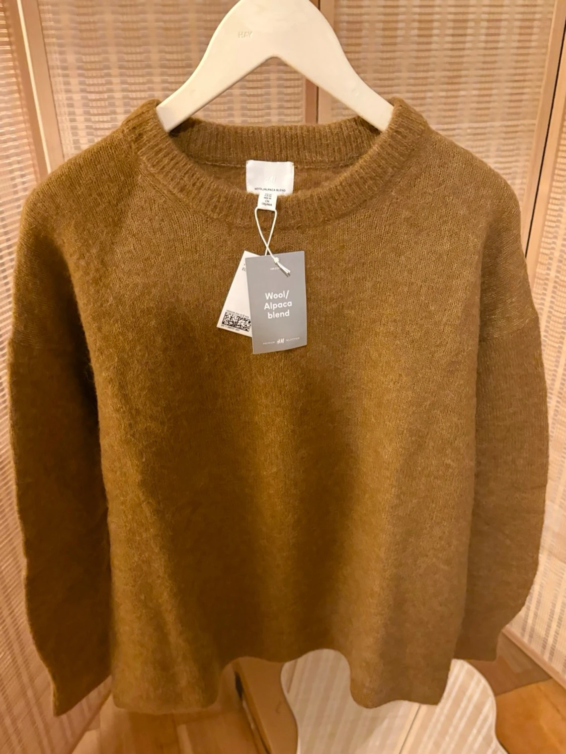 H&M Premium Stickad Tröja Ull & Alpackamix Strl.M - 4