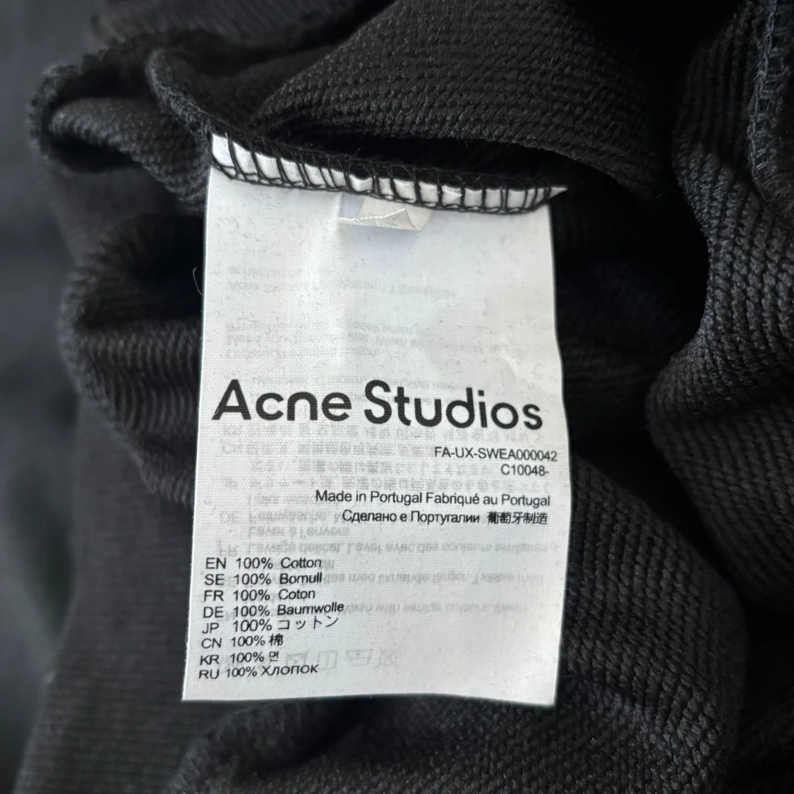 Svart hoodie Acne Studios Stockholm - 3