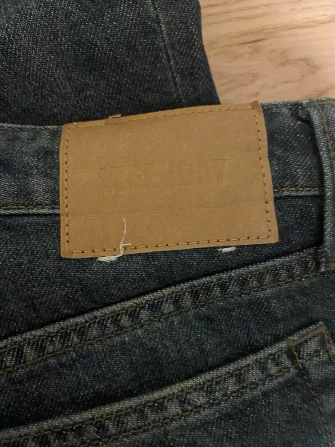 Mörkblå bootcut jeans - 4