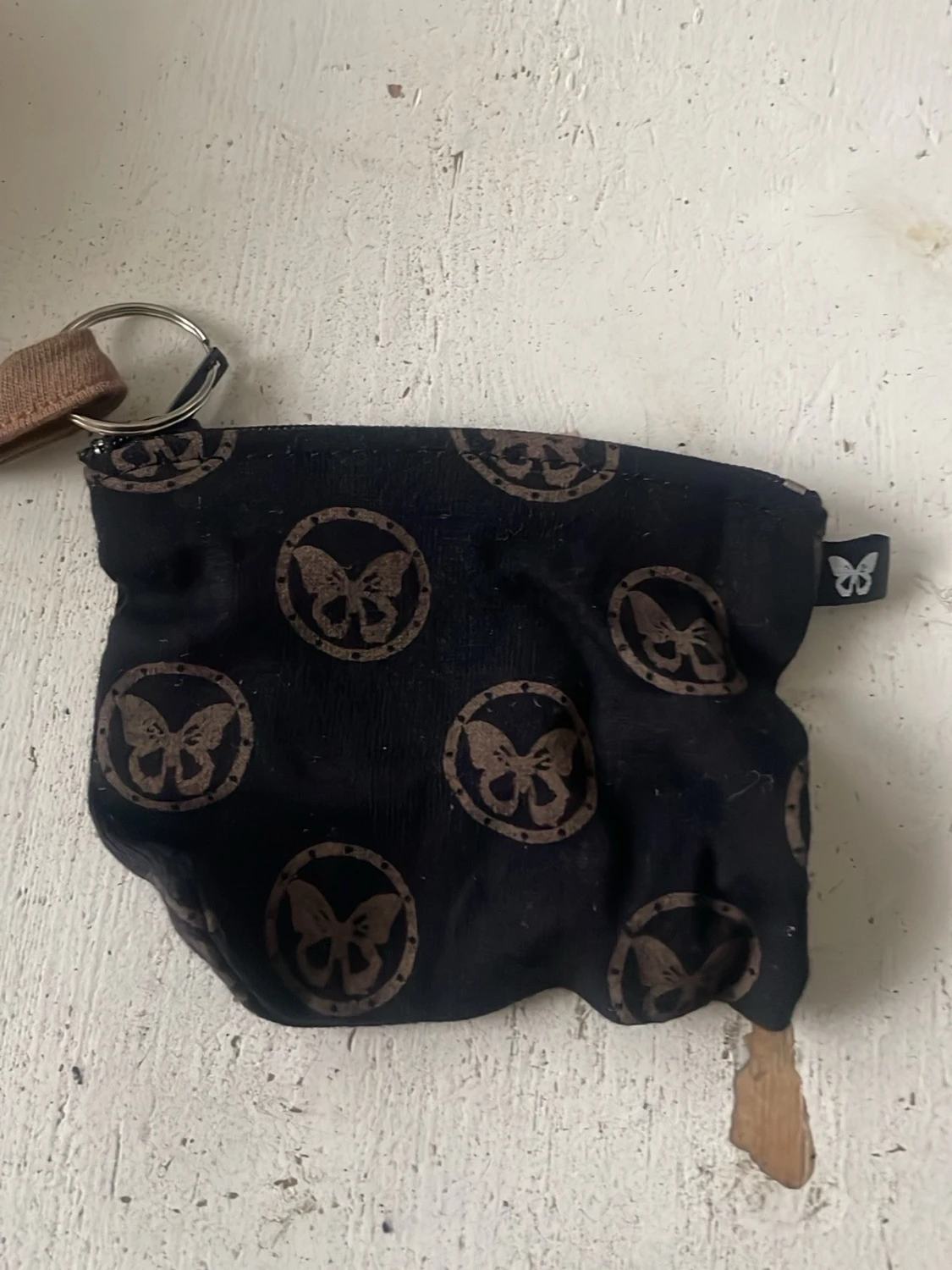 Brun shoppingväska med fjärilar från Hängmatts - 5