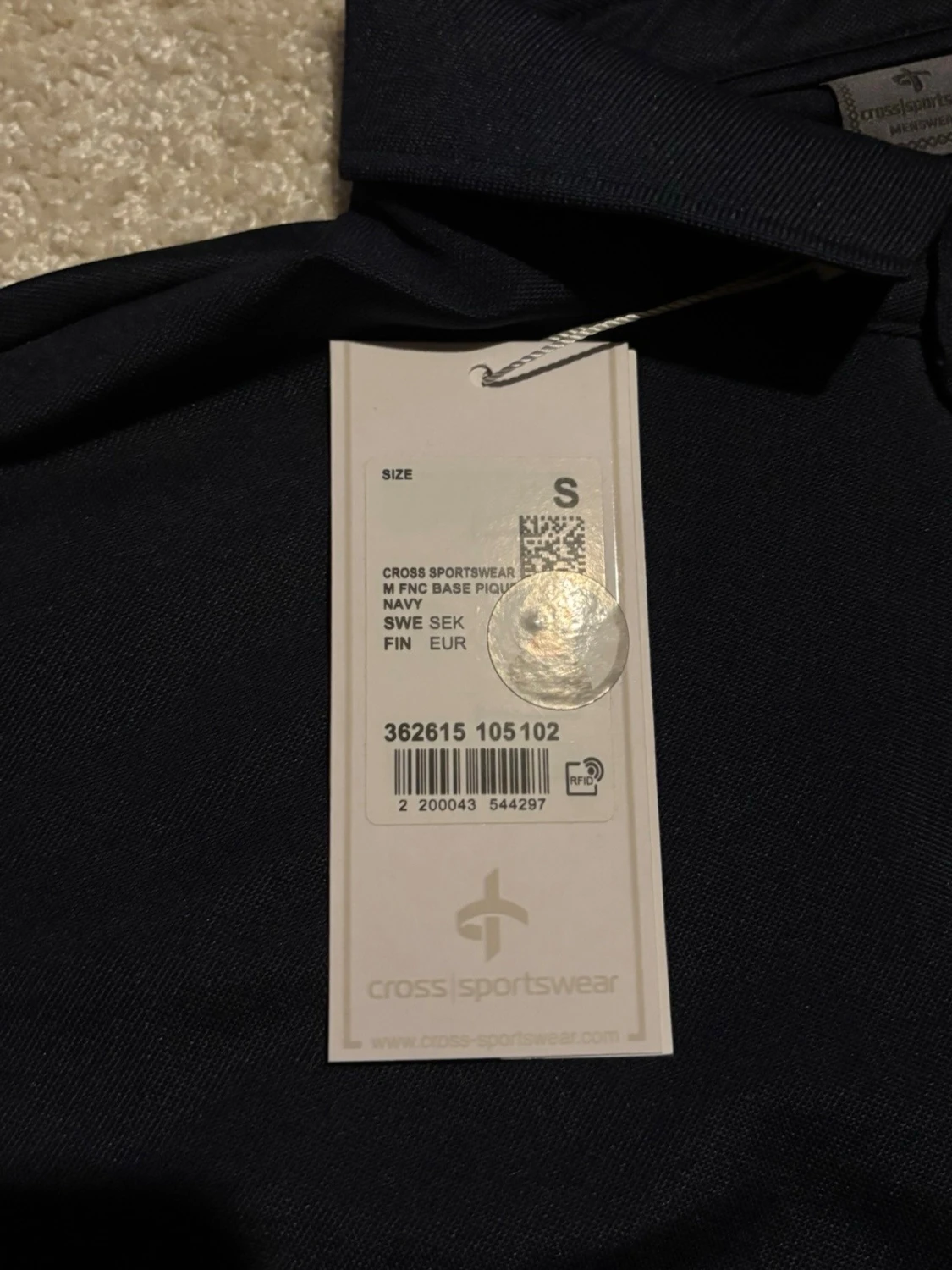 Marinblå pikéskjorta Cross Sportswear - 2