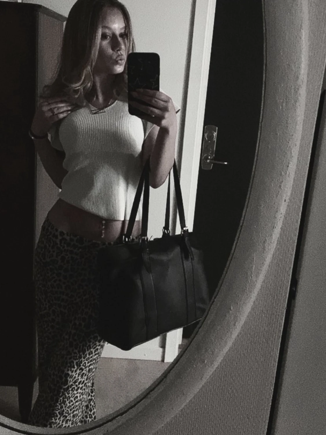 Leopardmönstrad kjol The Black Label