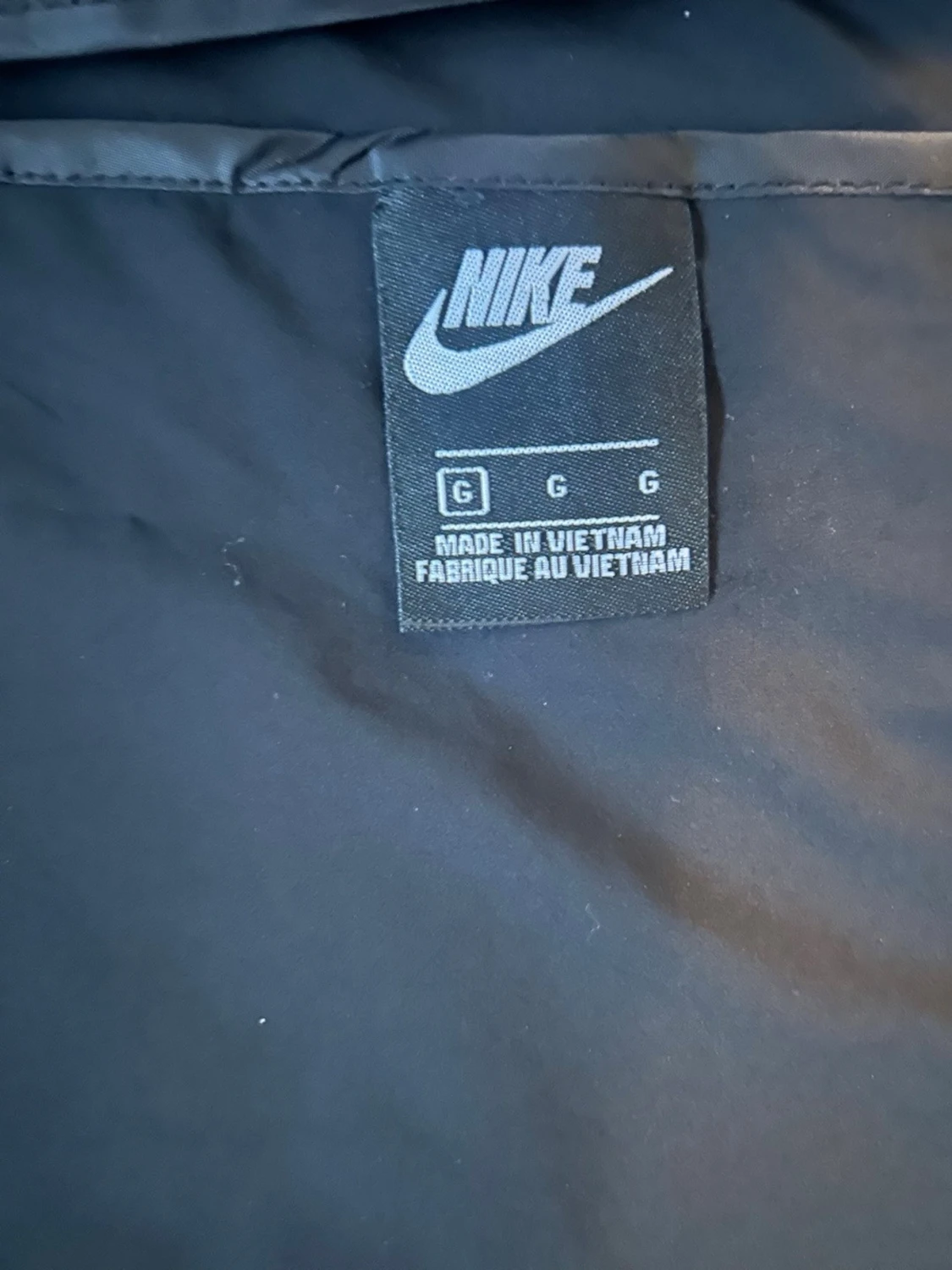 Svart Nike vindjacka med luva - 3