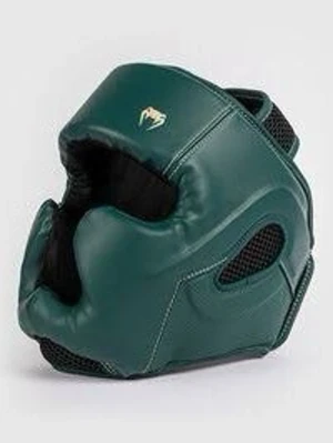 Grönt boxningshuvudskydd Venum - Snyggt grönt huvudskydd från Venum, perfekt för boxning eller kampsport. Tillverkat i slitstarkt syntetläder med svart mesh för ventilation och extra vaddering för skydd. Justerbar passform och diskret logga på framsidan. Använt ca 5 gånger. Nypris 1149kr. Pris kan diskuteras vid snabb affär.