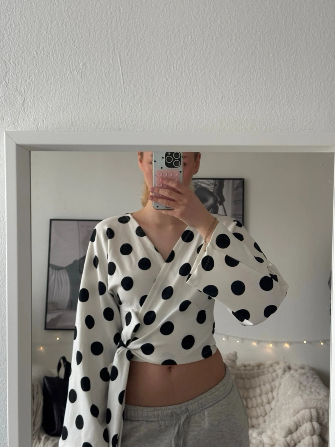 Polka dot knyttop - 1