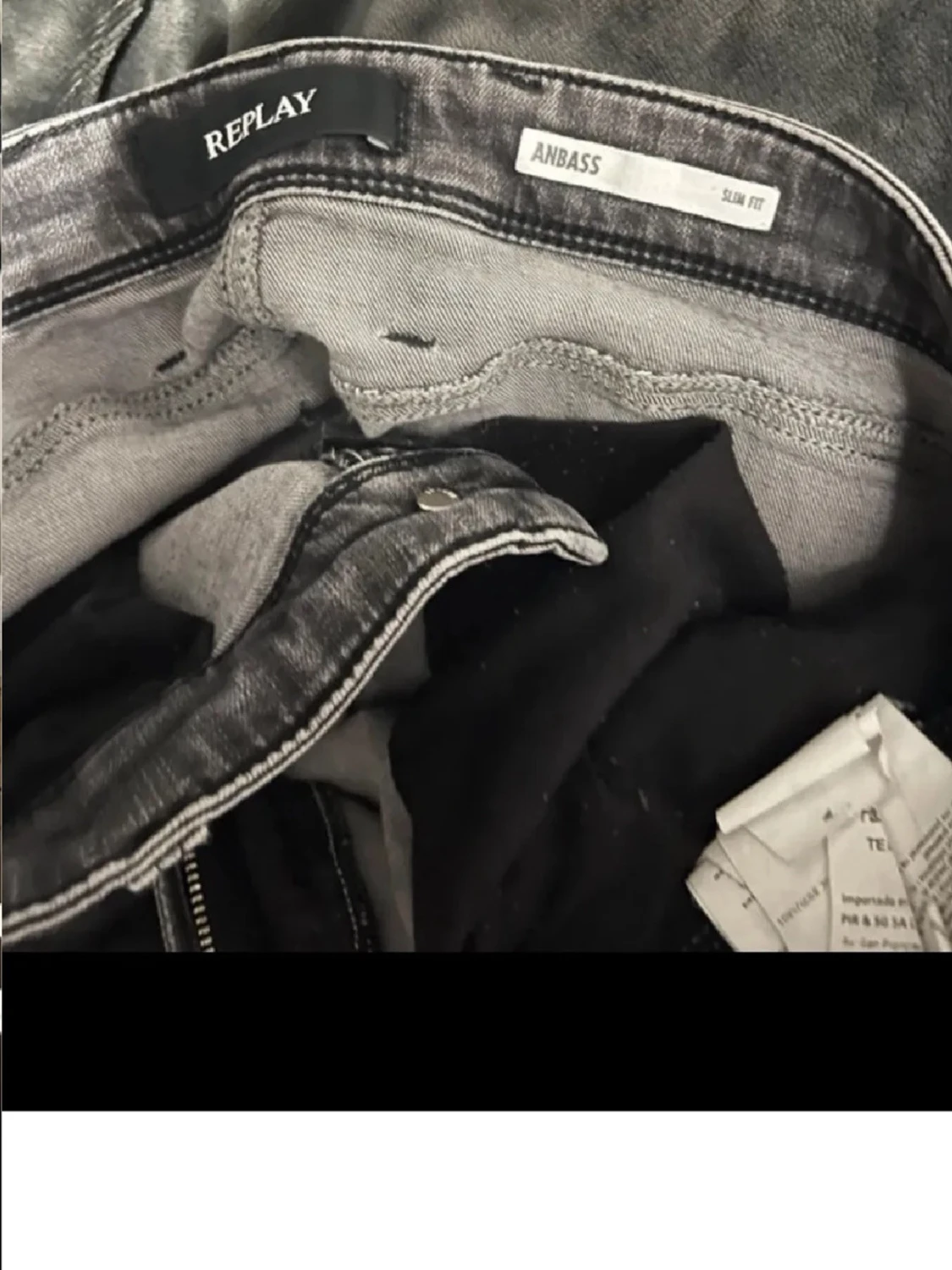 Svarta slim fit Replay jeans - 2