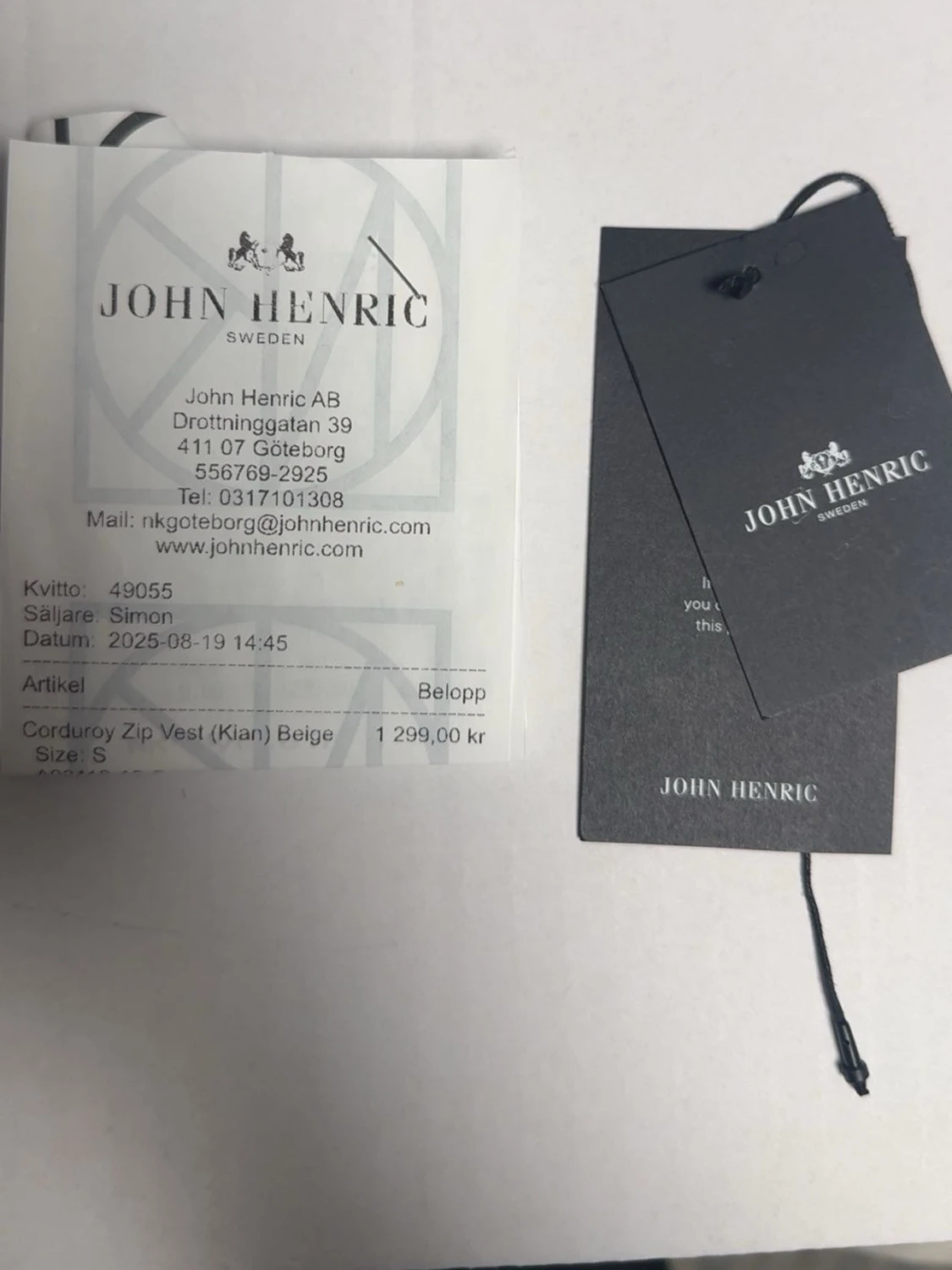 John Henric väst  - 3