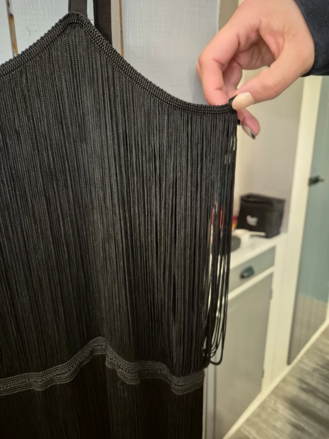 Svart fransklänning från H&M - 2