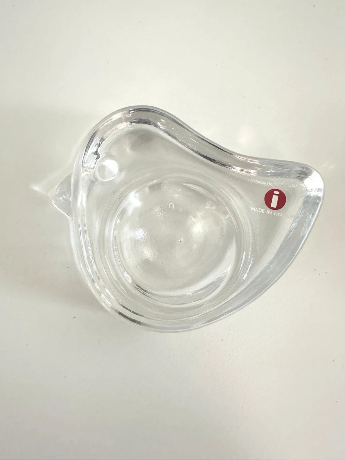 Iittala - 2 äggkoppar i glas formade som fåglar - 1