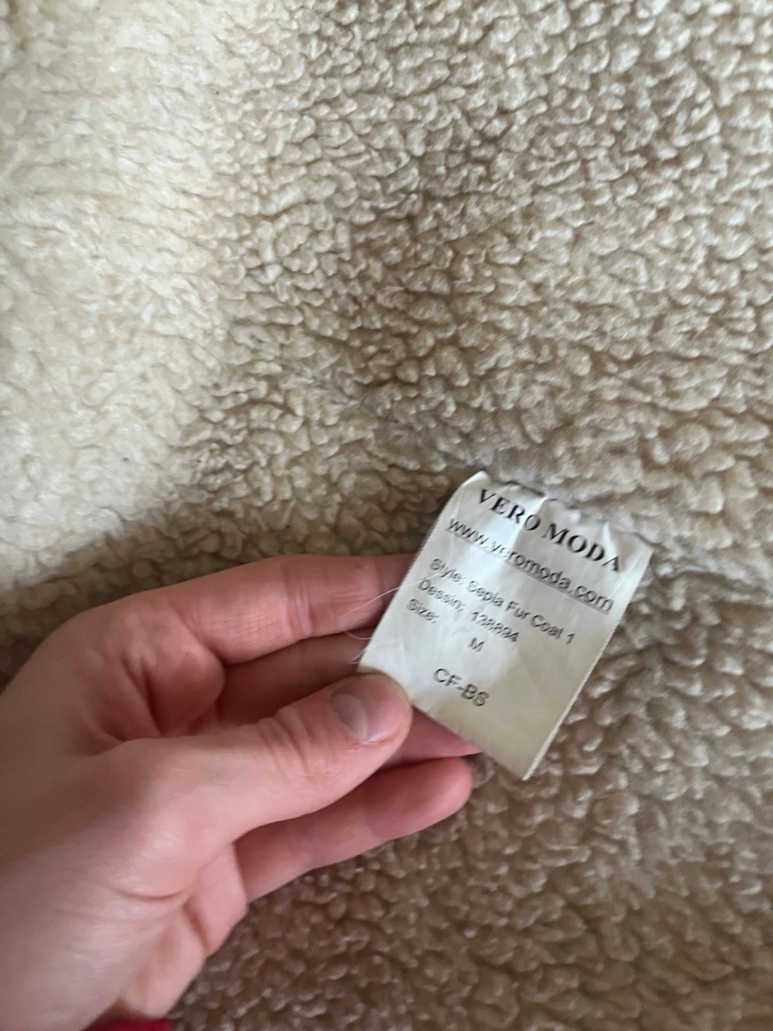 Brun fuskpälsfodrad kappa Vero Moda - 5