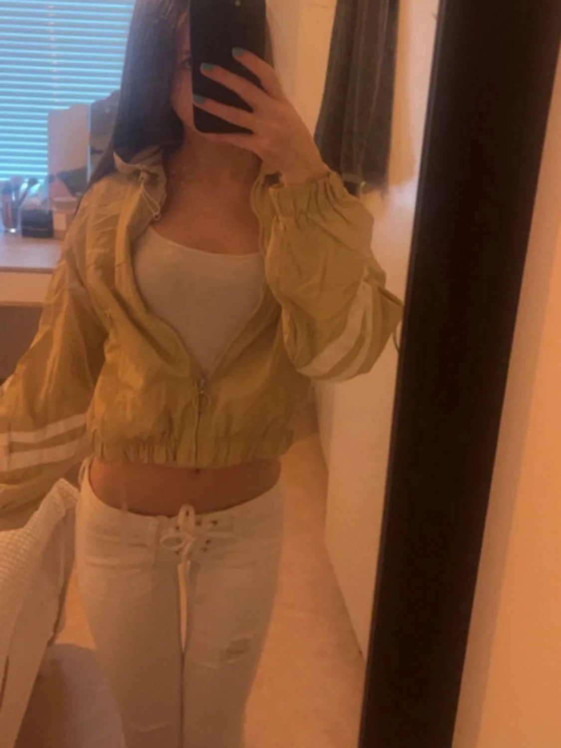 Beige vindjacka  - 6