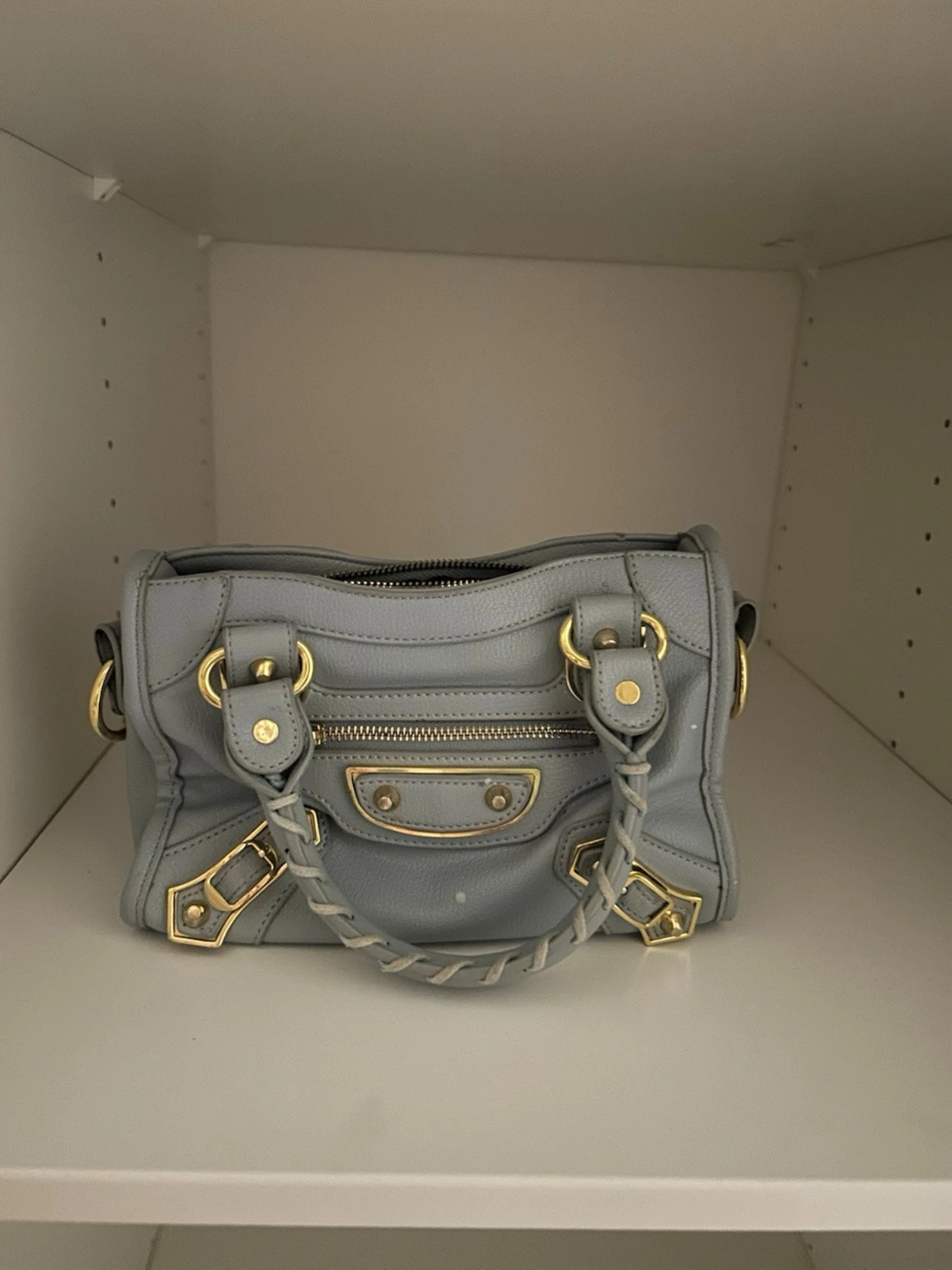 Ljusblå  handväska 