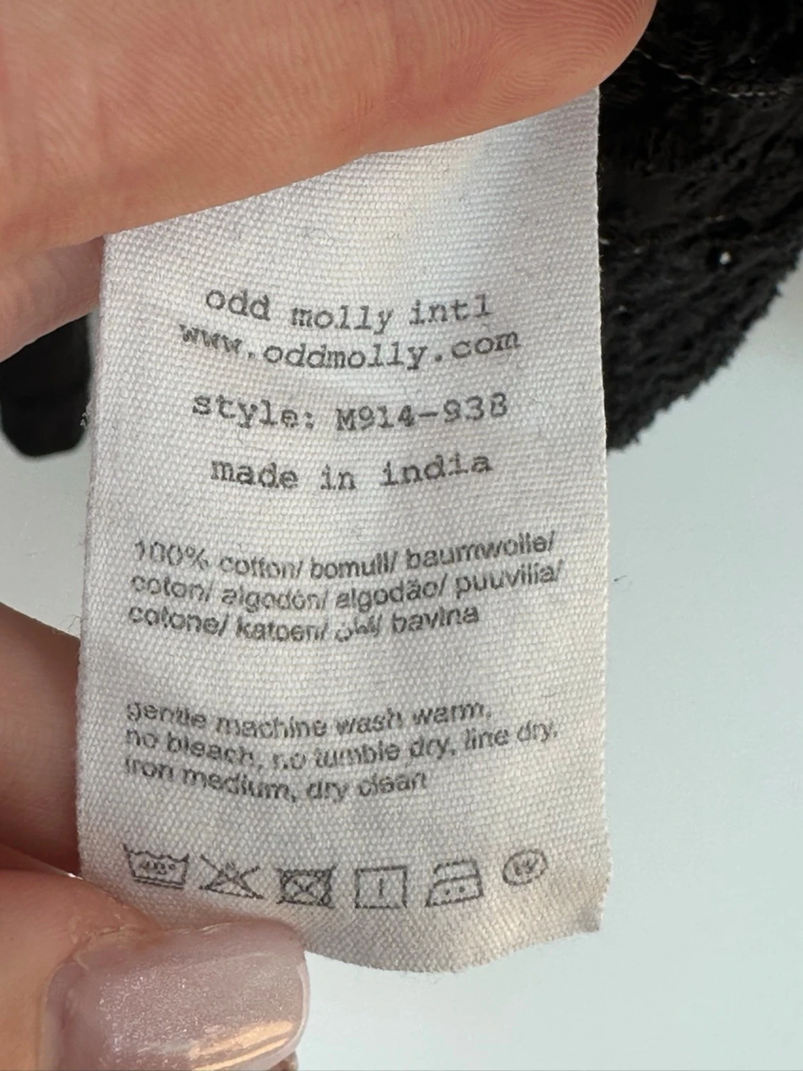 Svart spetsblus från Odd Molly - 2