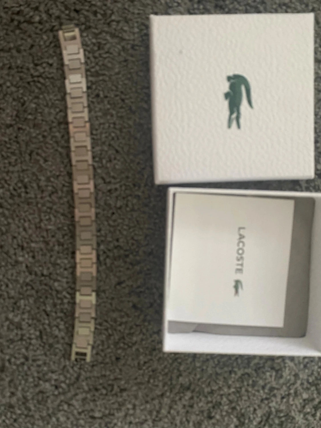 Silverfärgad klocklänk från Lacoste - 2