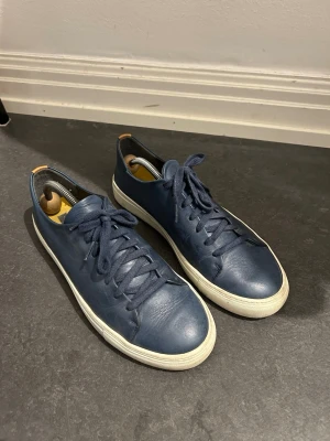 Mörkblå skor från Sneaky steve  - Snygga mörkblå sneakers i läder från sneaky steve!