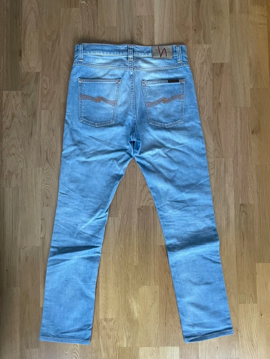 Nudie Jeans Lean Dean Slim Fit | W28 L30 (Uppsydda) | Classic Used Blå - 2