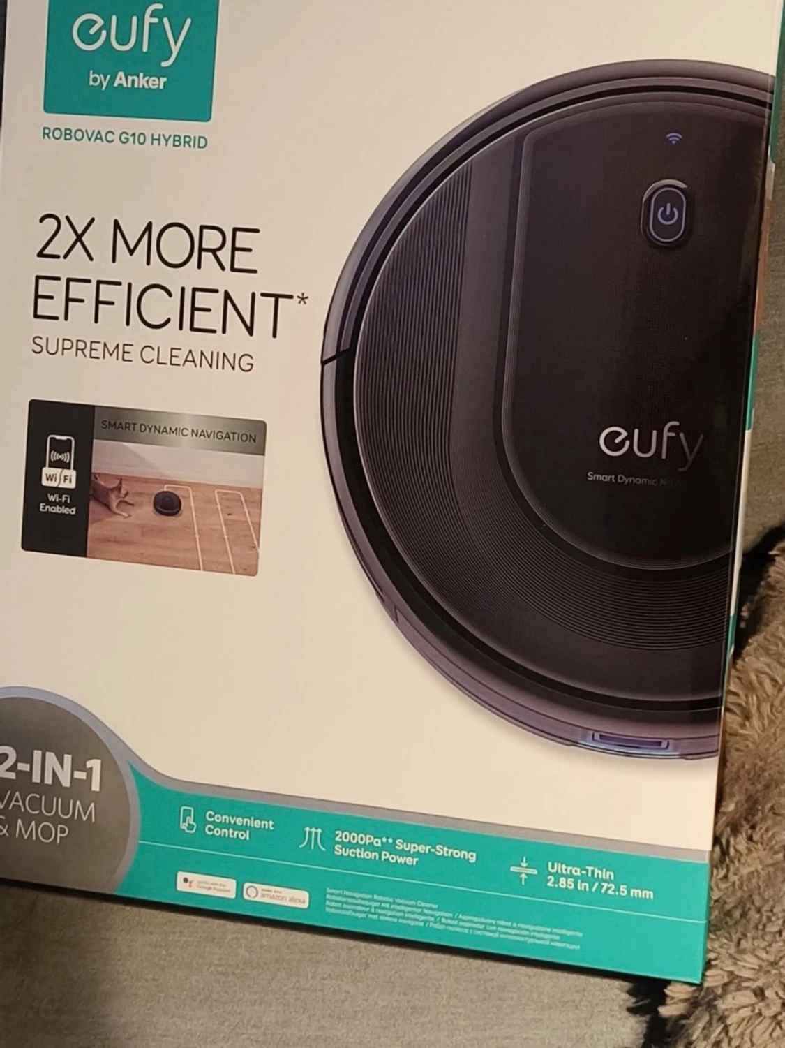 Eufy RoboVac G10 Hybrid robotdammsugare