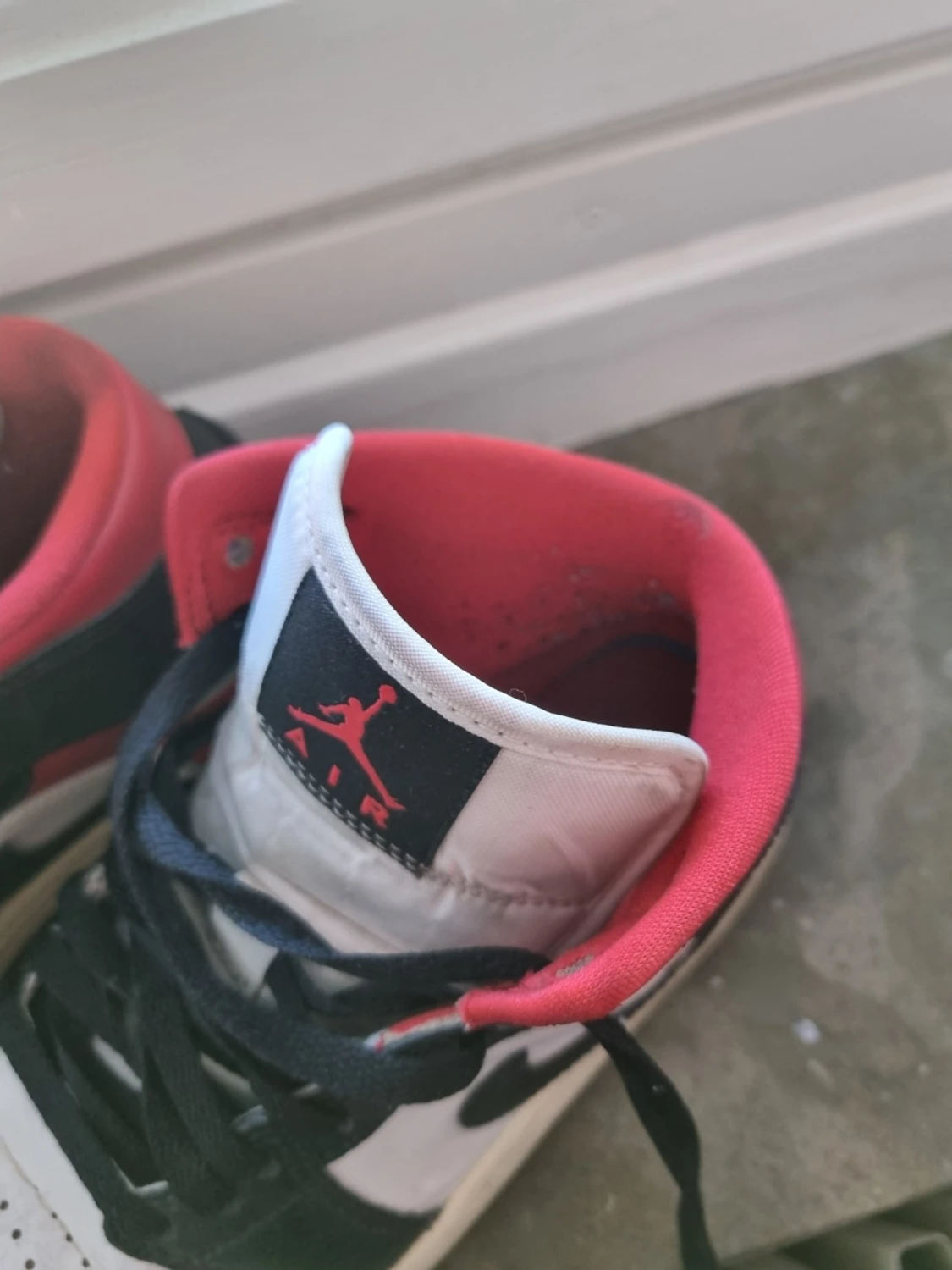 Air Jordan 1 svart/vit/röd - 3