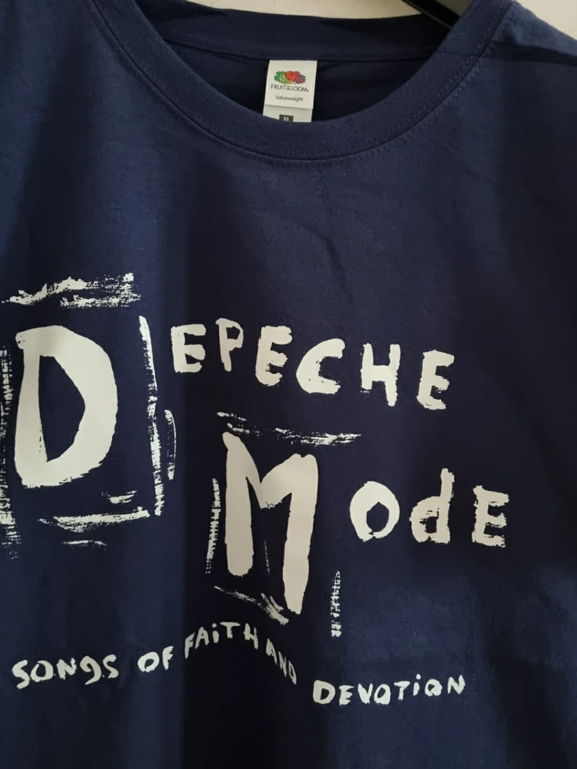 Blå Depeche Mode t-shirt storlek Mefium