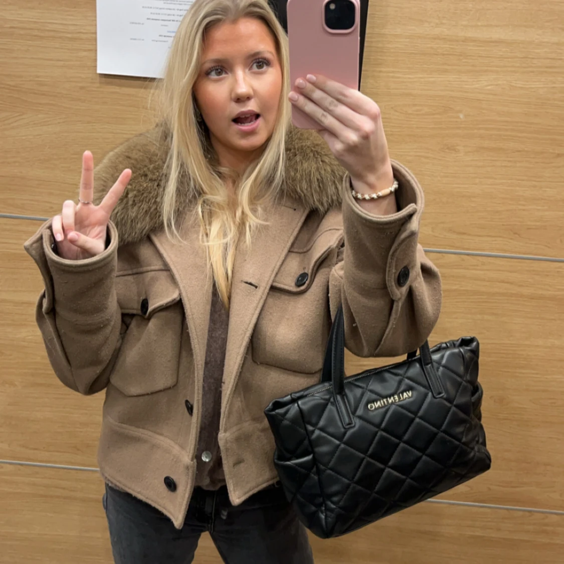 Beige/brun meotine jacka - 1