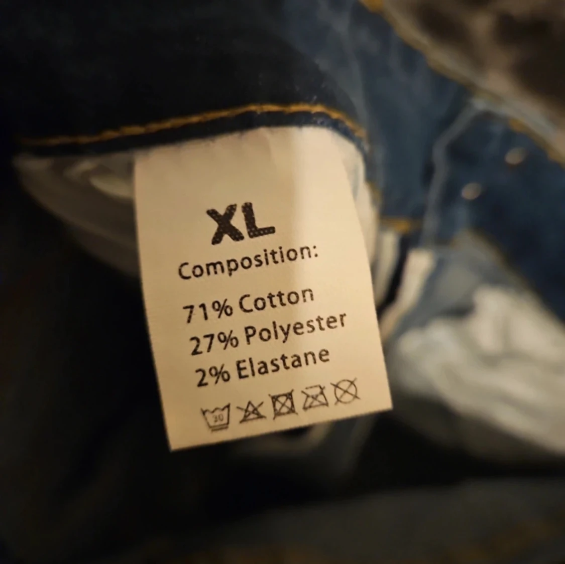 Blå bootcut jeans XL - 2