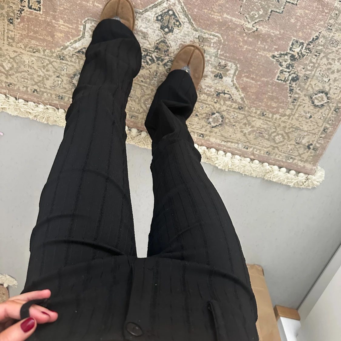 Lågmidjade kostymbyxor - 3