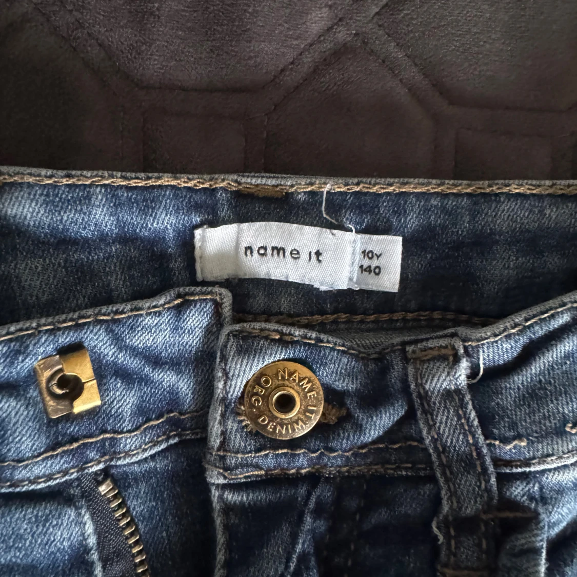 Blå jeans med slitningar från Name It - 1