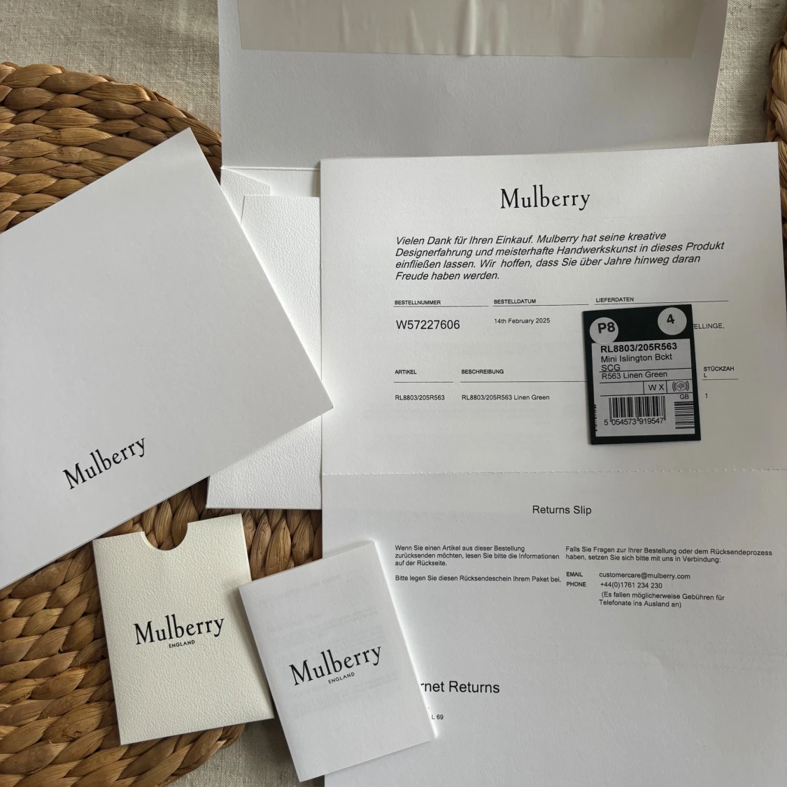 Grön Mulberry Mini Islington axelväska - 3