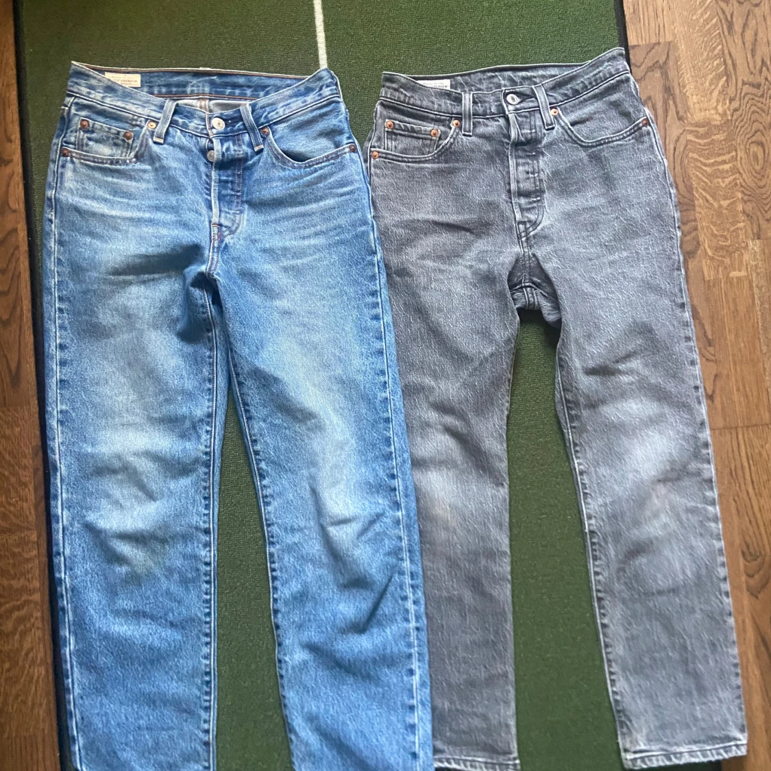 Levi's 501 blå och grå jeans - 2