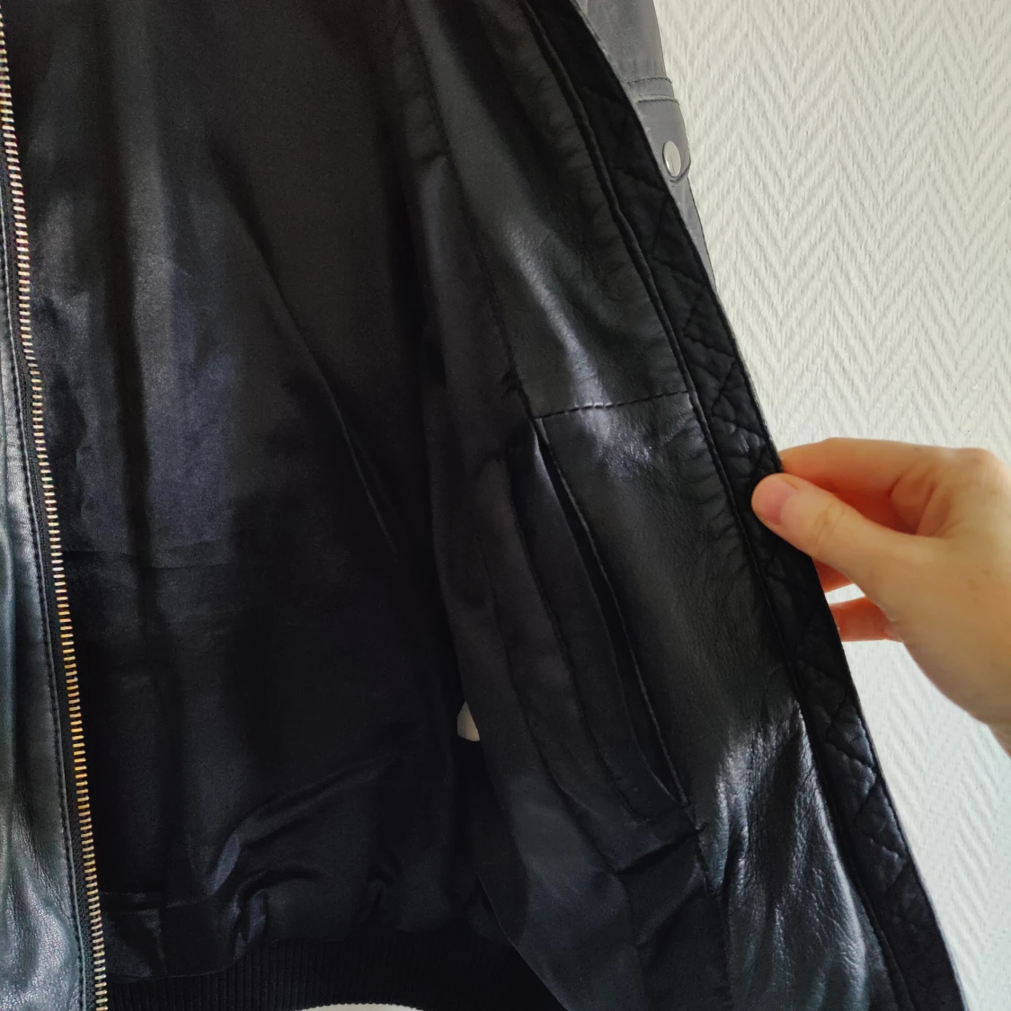 Svart skinnjacka från Jofama - 3