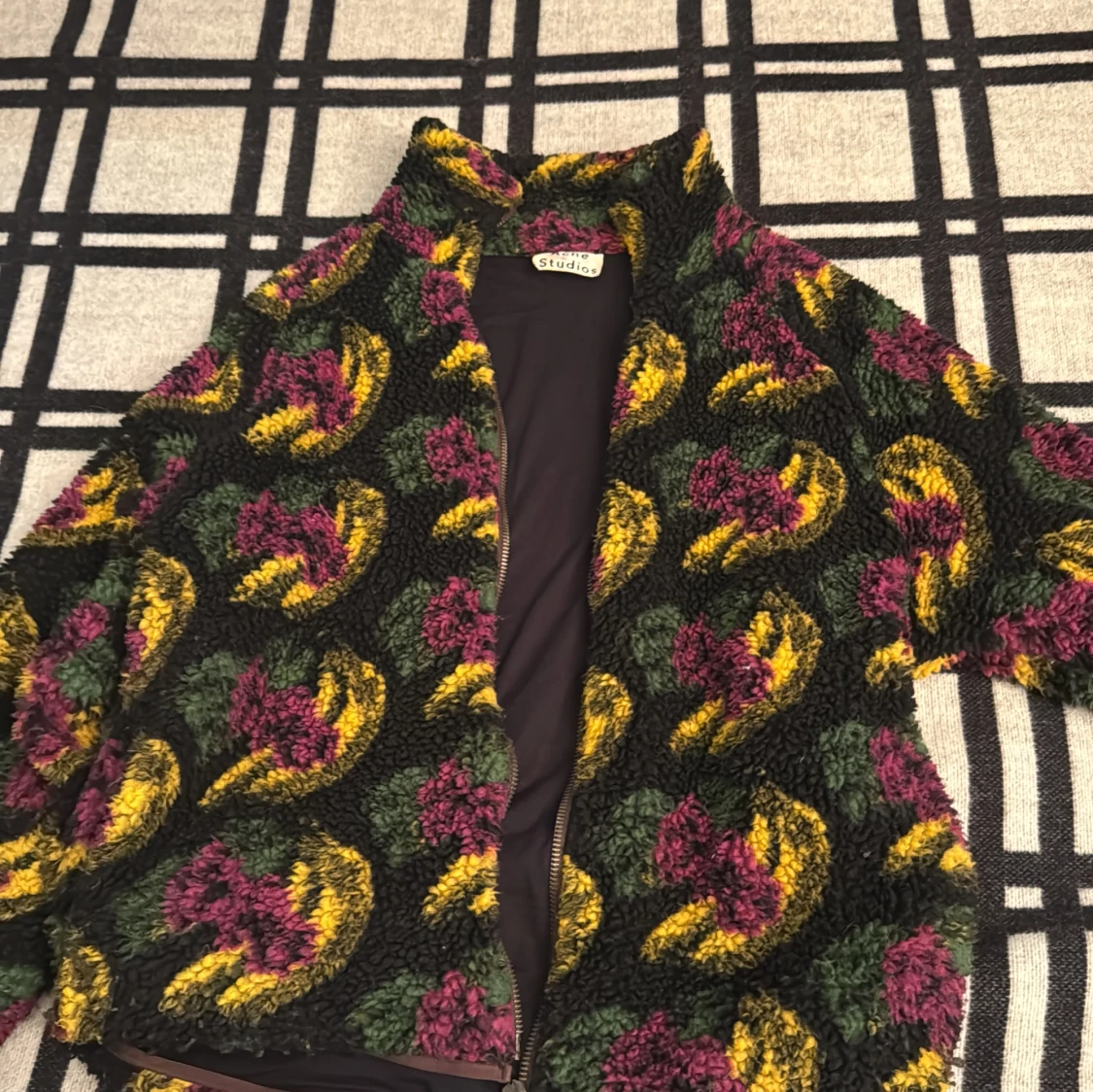 Fleecejacka Acne Studios mönstrad