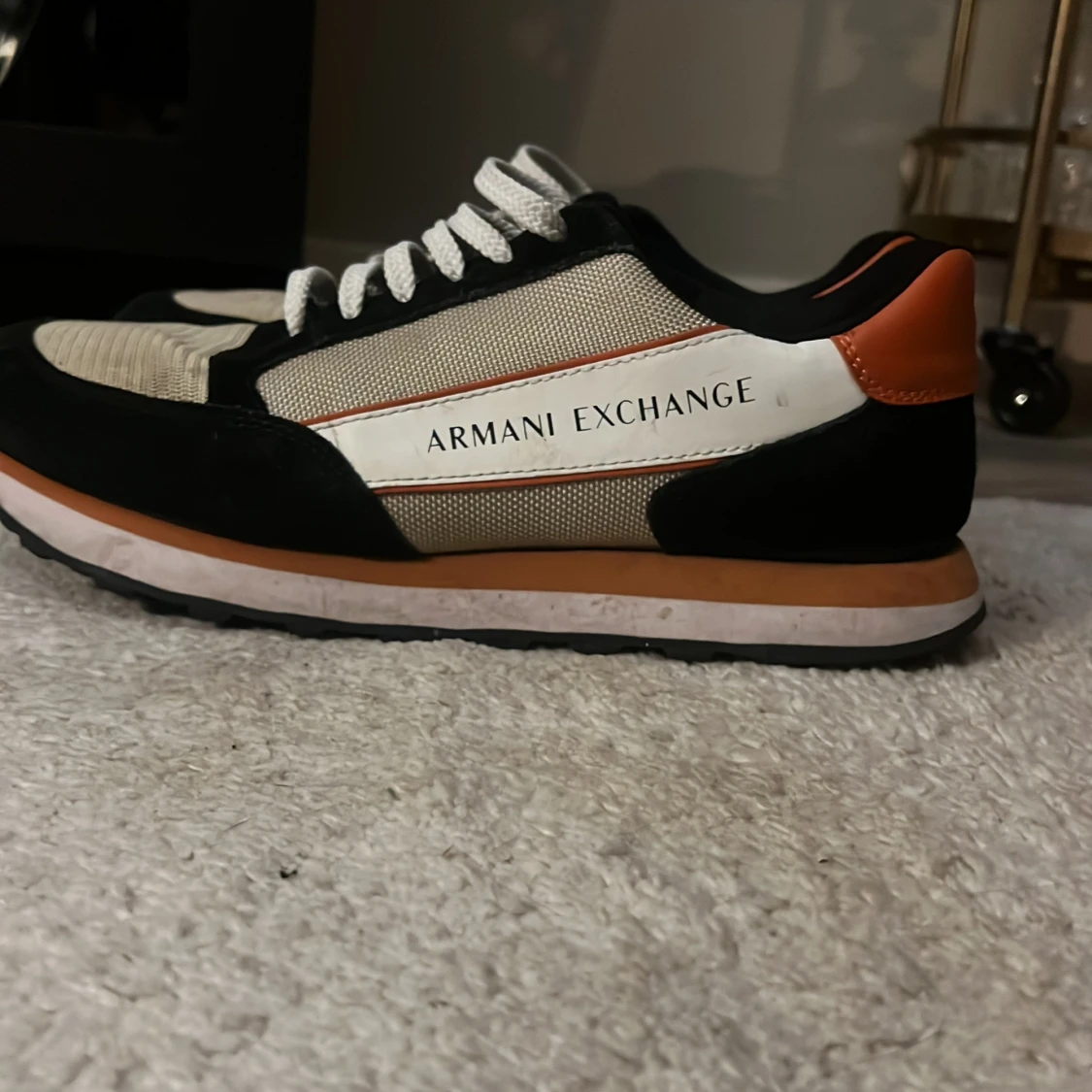 Armani Exchange sneakers svart/vit/orange - 1