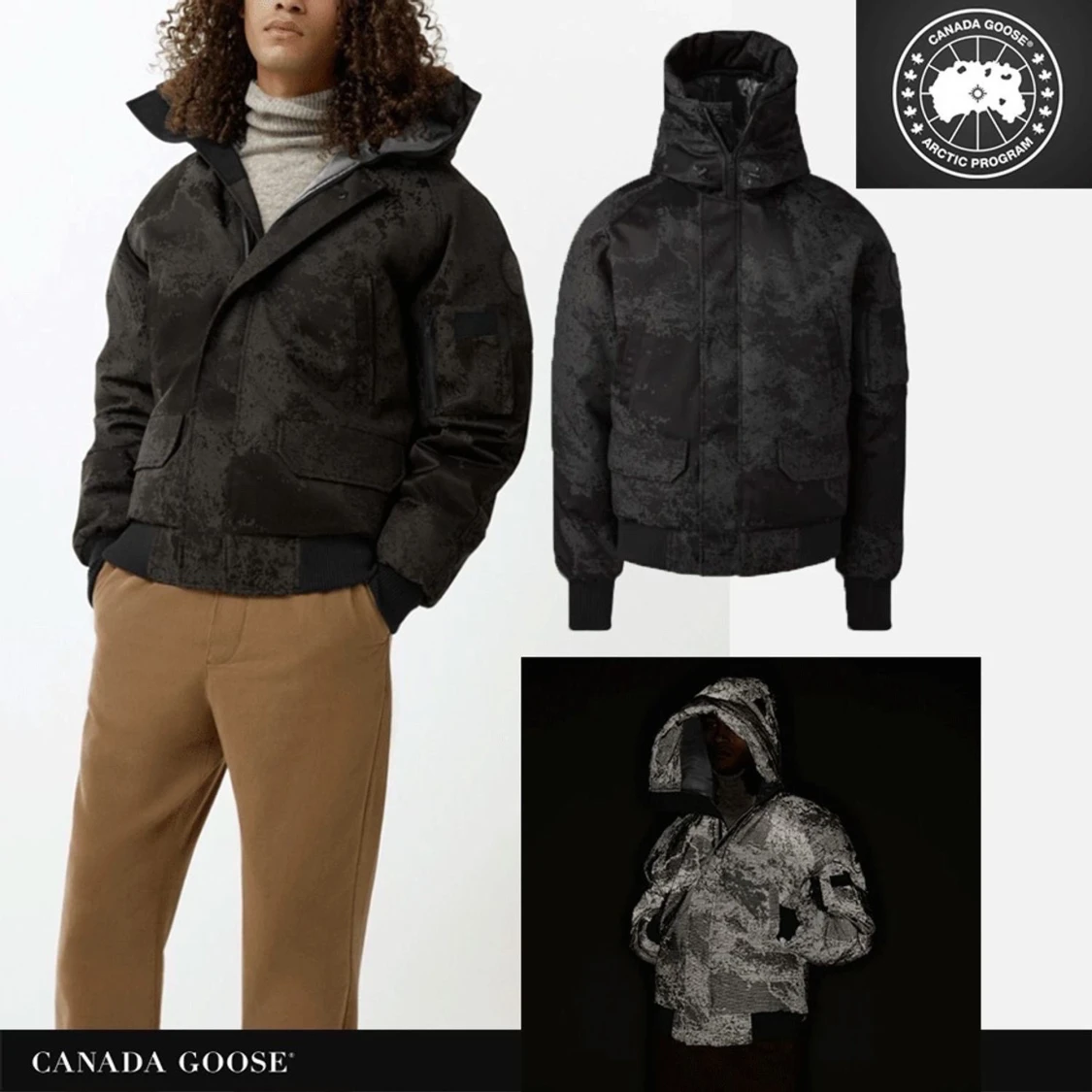 Canada Goose pufferjacka camo M - 4