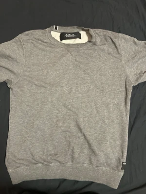 Grå sweatshirt från Replay - Säljer en stilren grå sweatshirt från Replay med klassisk rund hals och ribbade muddar. Tröjan har en enkel design utan mönster och är tillverkad i mjuk bomull som är skön mot huden. Perfekt för chill dagar och enkel att matcha med jeans eller joggers.