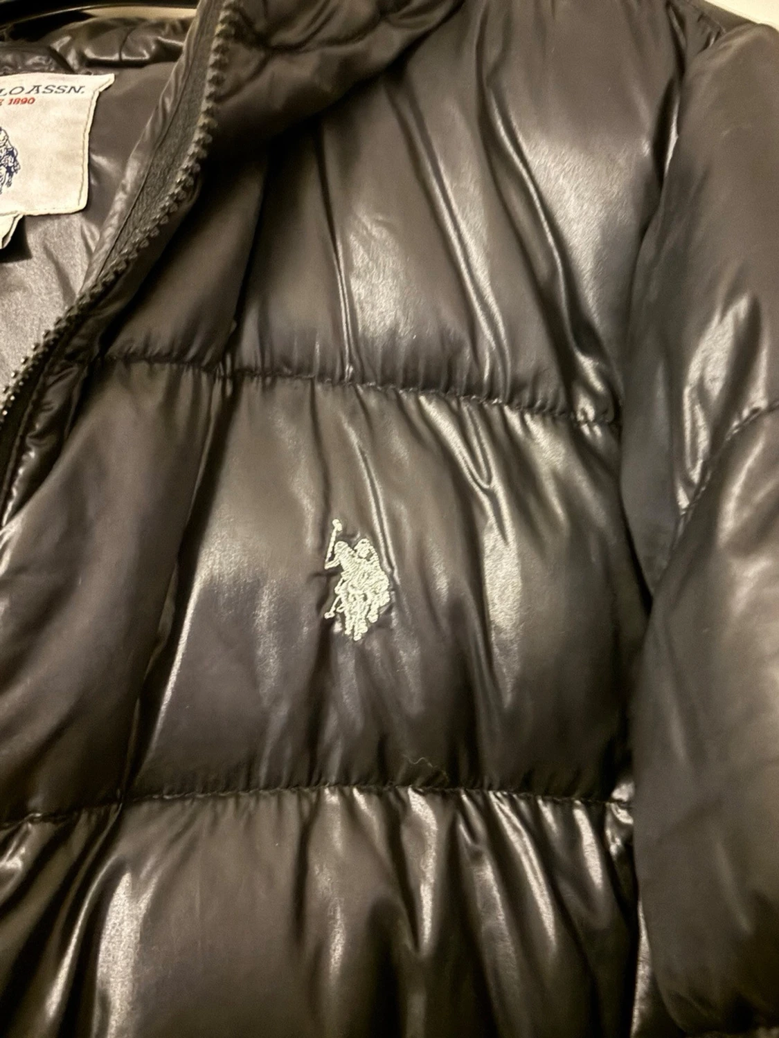 Svart pufferjacka från U.S. Polo Assn. - 3