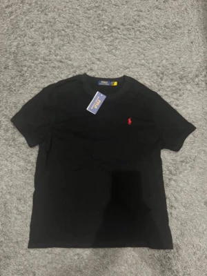 Ralph Lauren t-shirt - Helt ny och oanvänd Ralph Lauren t-shirt, 10/10 skick. Riktigt fin och bekväm! Det står att det är storlek XL men den sitter som en M skulle jag säga. Rekommenderar starkt, hör av er vid frågor!